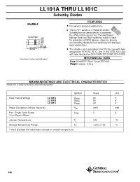 Datasheet LL101B manufacturer General Semiconductor