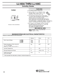 Datasheet LL103A manufacturer General Semiconductor