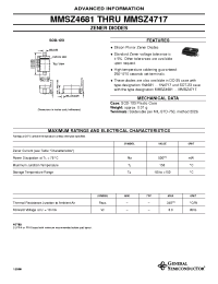 Datasheet MMSZ4702 manufacturer General Semiconductor