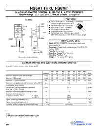 Datasheet NS8JT manufacturer General Semiconductor