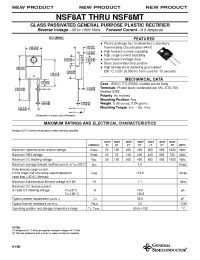 Datasheet NSF8BT manufacturer General Semiconductor