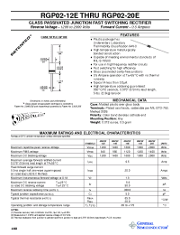 Datasheet RGP02-20E производства General Semiconductor