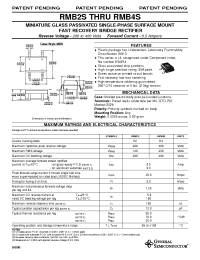 Datasheet RMB4S manufacturer General Semiconductor