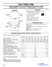 Datasheet S2A manufacturer General Semiconductor