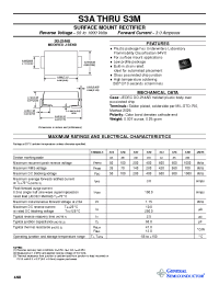 Datasheet S3A manufacturer General Semiconductor