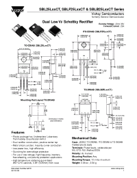 Datasheet SBL25LXXCT manufacturer General Semiconductor