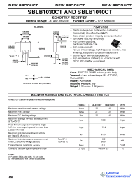 Datasheet SBLB1030CT производства General Semiconductor