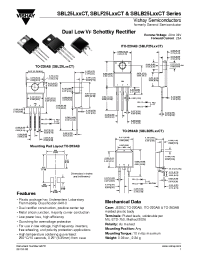 Datasheet SBLF25L20CT...SBLF25L30CT manufacturer General Semiconductor
