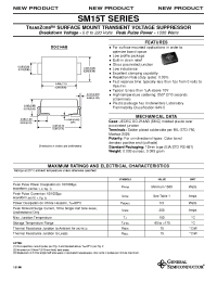 Datasheet SM15T6V8A manufacturer General Semiconductor