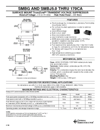 Datasheet SMBG10 manufacturer General Semiconductor