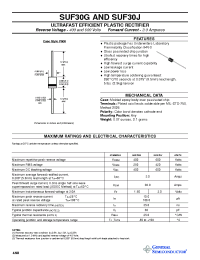 Datasheet SUF30 manufacturer General Semiconductor