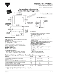 Datasheet TPSMB6.8...TPSMB43A manufacturer General Semiconductor