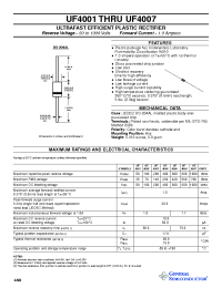 Datasheet UF4006 manufacturer General Semiconductor