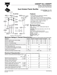 Datasheet UG30APT...UG30DPT manufacturer General Semiconductor