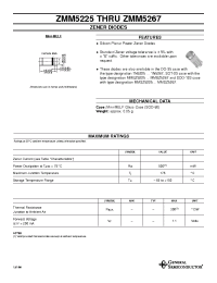 Datasheet ZMM5234 manufacturer General Semiconductor
