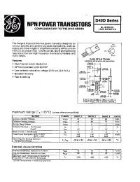 Datasheet D40D4 manufacturer GEC