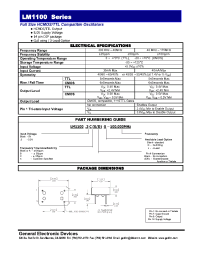 Datasheet LM1100.3XG manufacturer GEC