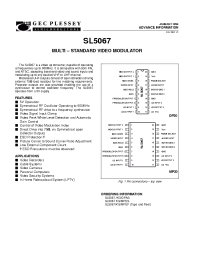 Datasheet SL5067 manufacturer GEC