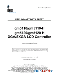 Datasheet gm5110-H manufacturer Genesis Microchip