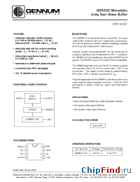 Datasheet GB4600-CDA manufacturer Gennum