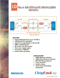 Datasheet GN2001 производства Gennum