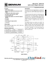 Datasheet GS1515-CQM manufacturer Gennum