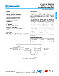 Datasheet GS1540 manufacturer Gennum