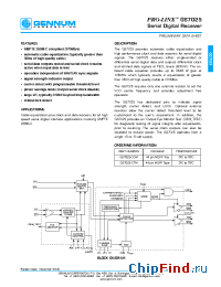 Datasheet GS7025 manufacturer Gennum