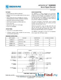 Datasheet GS9000DCTJE3 manufacturer Gennum