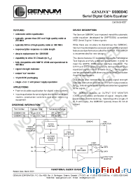 Datasheet GS9004CGAIN manufacturer Gennum