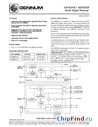 Datasheet GS9005A manufacturer Gennum