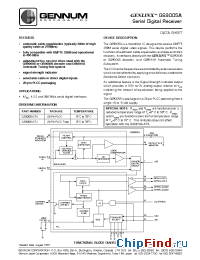 Datasheet GS9005ACPJ manufacturer Gennum