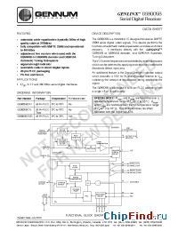 Datasheet GS9005B manufacturer Gennum