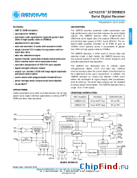 Datasheet GS9025-CQM manufacturer Gennum