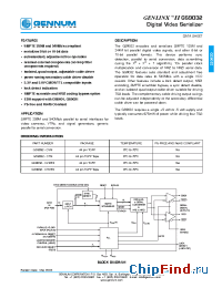Datasheet GS9032 manufacturer Gennum