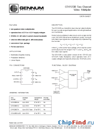 Datasheet GT4123BCKAE3 manufacturer Gennum