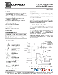 Datasheet GT4124-CKF manufacturer Gennum