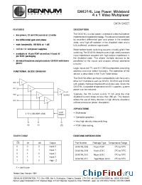 Datasheet GX4314L manufacturer Gennum