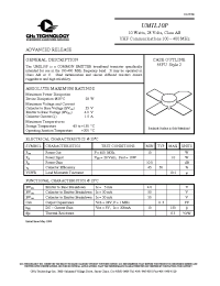 Datasheet UMIL10P manufacturer GHzTech