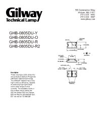 Datasheet GHB-0805DU-R производства Gilway