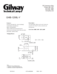 Datasheet GHB-1206L-Y производства Gilway