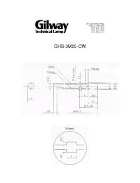 Datasheet GHB-3M25-CW manufacturer Gilway