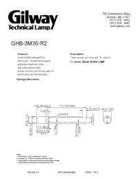 Datasheet GHB-3M35-R2 manufacturer Gilway