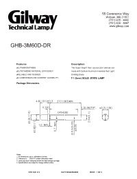 Datasheet GHB-3M60D-DR manufacturer Gilway