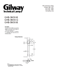 Datasheet GHB-5M30-B manufacturer Gilway