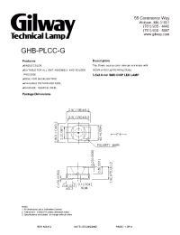 Datasheet GHB-PLCC-G производства Gilway
