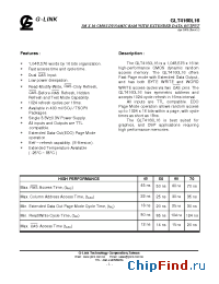 Datasheet GLT4160L16E-60TC manufacturer G-Link