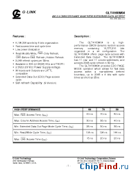 Datasheet GLT4160M04 производства G-Link