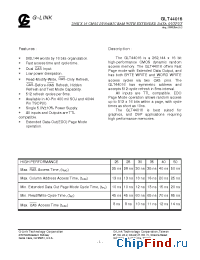 Datasheet GLT44016-35J4 производства G-Link