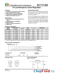 Datasheet G1117-15T63U manufacturer GMT